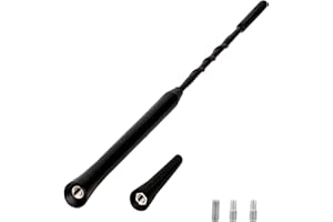 YILIYA Autoradio Antenne,Autoantenne Kurz Universal 23.5cm + 6.5cm Autoantenne Dachantenne für Optimalen AM/FM-Empfang mit M4, M5, M6 Superkompatibilität