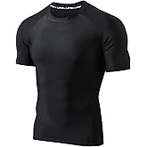 LAFROI BJJ Men's UPF 50+ Sun Protection Short Sleeve Compression Rash Guard Rash Guard Rash Guard | con protecci&oacute;n solar, Pro