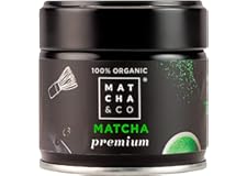 Té Matcha Premium 100% Ecológico, Grado Premium Ceremonial, en Polvo Orgánico de Japón, 100% Natural, Té Verde, 30 Gramos - Matcha & CO