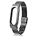 Produktbild Ersatzband für Xiaomi Mi Band 2, Kingwo New Fashion Milanese Magnetschlaufe Edelstahl Armband Armband für Xiaomi Miband 2 (Schwarzes)