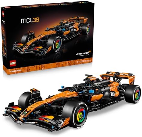 LEGO Technic Auto McLaren MCL39 F1 - Kit Modellismo per Adulti - Set da Collezione Macchina da Formula 1 con Motore V6, Differenziale e DRS - Idea Regalo per Appassionati di Corse e Motorsport - 42228