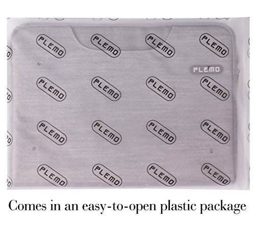 Plemo Denim-Gewebe Tasche Hülle Aktentasche Sleeve für 33-33,8 cm (13-13,3 Zoll) Laptop / Notebook Computer / MacBook / MacBook Pro / MacBook Air, Grau - 9