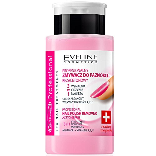 EVELINE Cosmetics Nail Therapy Nail Polish Remover Acetone Free 190ml