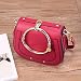 Produktbild Single Schulter obliquer Querschnitt Tasche Leder ring Sattel Tasche Leder Lady pack Schulter schräg Cross fashion vintage Tasche, rot