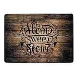 ✔ Fußmatte XXL: hochwertiger Holz bedruckter Schmutzfangläufer groß für Tür Innen und Außenbereich, ausgefalle, stylische, und individuelle Fußmatte