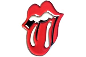 MAINLY METAL Spilla smaltata principalmente in metallo, con scritta "Kiss Me Quick Happy Labels" (25 mm)