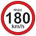 Produktbild Geschwindigkeitsaufkleber km/h Aufkleber Reifen Winterreifen 180 kmh Vmax 48 Stück