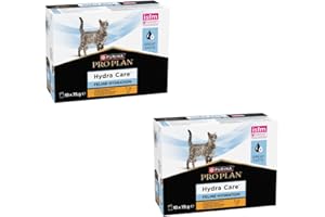 Purina Pro Plan Hydra Care Gato | Paquete Doble | 2 x 10 x 75 g | Alimento Complementario para Gatos Adultos | Puede Ayudar a Aumentar la Ingesta de Agua | En Bolsas Frescas
