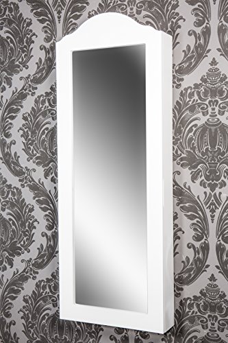 Schmuckschrank mit Spiegel weiss Spiegelschrank *200 - 3