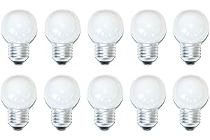 ‎LEUCI Leuci 10 x Glühbirne Tropfen 60W E27 Opal Glühlampe Kugellampe Glühbirnen warmweiß dimmbar (10 Stück)