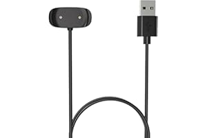 VERA STRIKE Cargador Compatible con Amazfit de 100cm GTR 2, GTR 2e, GTS 2, GTS 2e, GTS2/GTS4 Mini, Pop Pro,Bip 3 Pro,Bip U, T-Rex Pro A2011, Zeep e, z, Cable con Base de Carga de 100cm