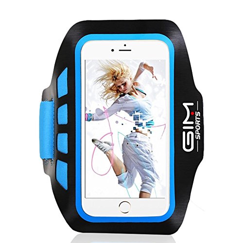 GIM Ultra Leicht Sport Armband Jogging Fitnessstudio Rad Fahren Armtasche Sportarmband Tasche Schutz HÃ¼lle mit Kartenschlitz FÃ¼r iphone 6/6S Plus, Galaxy S6 edge Plus / S7 edge / Note 5 / Note 4, Huawei P8 Lite/ Mate S/Mate 8 oder bis zu 5 Zoll Smartphone