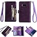 Price comparison product image Protective Case for 6.2 inch Samsung Galaxy S9 Plus, Premium PU Leather Flip Wallet Case Bag Vintage Stand Smart Protective Cover with Integrated Card Slot & ID Holder for Samsung Galaxy S9 Plus - Purple