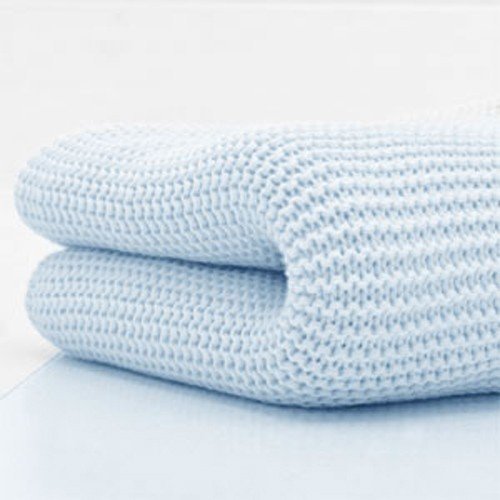 Cuddles Collection Cot Bed Cellular Blanket (Blue)