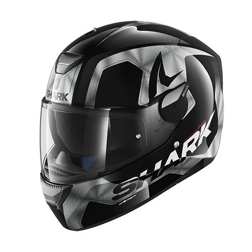 Shark casco Moto Skwal Trion kua, Negro/Blanco, talla M