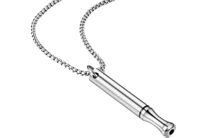 TSUOUKL 1 styck V2 Silver Avvänjning Halsband – Perfekt för yoga, avkoppling och stressminskning, hjälp med att sluta, andnin