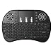 Produktbild docooler A8 2,4Ghz Wireless Mini Tastatur mit Touchpad Hintergrundbeleuchtung für Android TV BOX PC Smart TV Schwarz QWERTY