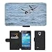 Produktbild Just Cover Hot Stil Handy Karte Slot Hülle/Case/Brieftasche aus PU-Leder/m00139500 Möve Heilbutt Flundern Steinbutt Sea//Samsung Galaxy S4 Mini I9190