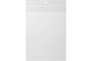 Durable 230619 Bolsa de visualización A5, con solapa protectora y perforación, 10 piezas, transparente