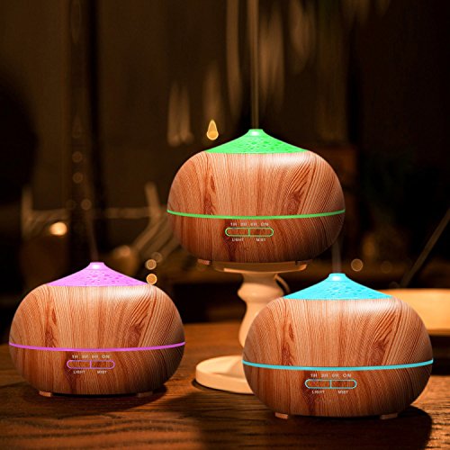 Tenswall 400ml Aroma Diffuser LED Luftbefeuchter Ultraschall Duftzerstäuber Humidifier Ätherisches Öl Diffuser für Babies, Schlafzimmer - 4