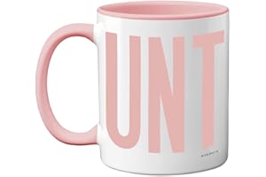 STUFF4 Funny Mugs for Men Women - C UNT Mug - Fun Sarcastic Slogan Gifts for Work Colleagues, C*nt Crude Rude Novelty Joke Gag Humour Birthday Present Friends, 11oz Pink Ceramic Dishwasher Safe Mugs