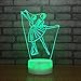 Produktbild Lampe Illusion Der Nachtlicht 3D Bunter Notenschalter Usb, Der Geführte Stereoatmosphäre Beleuchtet, Kinderschlaflichtgeburtstagsgeschenk Kreative Tanzdekoration