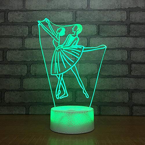 Preisvergleich Produktbild Lampe Illusion Der Nachtlicht 3D Bunter Notenschalter Usb, Der Geführte Stereoatmosphäre Beleuchtet, Kinderschlaflichtgeburtstagsgeschenk Kreative Tanzdekoration