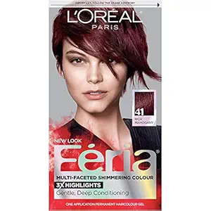 LOreal Feria Haircolor, Crushed Garnet 41, 1 Application