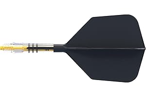 CUESOUL Rost T19 Carbone intégré Arbre de fléchette et Forme de Grande Aile de vol, Lot de 3