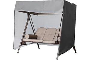 LICHENGTAI Funda para Balancin Columpio 2 Plazas Terraza Jardin, Antipolvo Anti-UV Impermeable Muebles Fundas, para La Cubierta Protectora de La Cubierta del Columpio del Jardín, 160x120x170cm