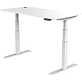 InnoFur Altezza Ergonomic Height Adjustable Table|Standing Desk with 3 Stage Anti Noise Electric Dual Motor and Bluetooth Connectivity (80 x 150CM, White) for Home and Office