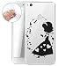 Produktbild Finoo Huawei P8 Lite 2017 Weiche Flexible Silikon-Handy-Hülle | Transparente TPU Cover Schale mit Motiv | Tasche Case Etui mit Ultra Slim Rundum-Schutz | Mädchen hält Apfel