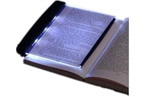 Wendry LED-Taschenbuch-Leuchte, LED-Leseleuchte mit abnehmbarem Seitenclip, Augenschutz-Buch-Nachtlicht für Nachtlesung