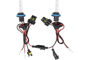 wepeculior Xenon HID Headlight Bulbs,2 Pcs H8/H9/H11 10000K 55W Vehicle Headlight Lamps Replacement Bulb for High Low Beam