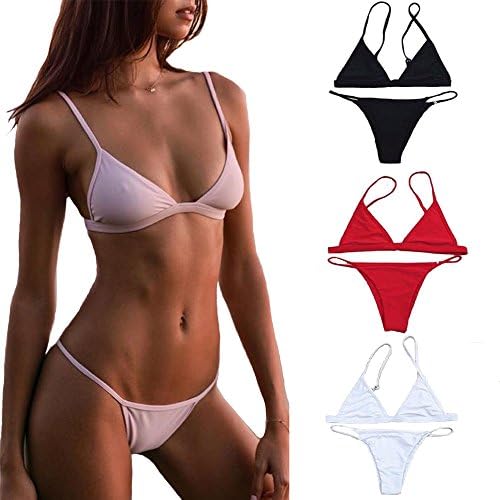 CREOSS1946 Sexy Women Bikini Set Bandage Push-Up Swimwear Swimsuit Bathing Beachwear
