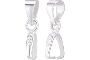 Beebeecraft 10 pièces/Boîte Fermoir à Pincer 925 Crochets à Glace en Argent Sterling Pincer à Pincer Pendentif à Breloques Pendentif Connecteur pour la Fabrication de Bijoux de Collier