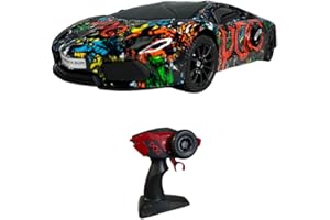KOO Be Blip POGTADOR 1/16ème - Voiture Télécommandée - Batterie Rechargeable - Lumières LED - Télécommande à 3 Piles (Non fournies) - 2.4Ghz - 14km/h - A partir de 5 Ans - KAB-POG-0013