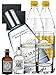 Produktbild Gin-Set Gin Mare aus Spanien 0,7 Liter + The Duke München Dry Gin 5 cl + Monkey 47 Schwarzwald Dry Gin 5 cl MINIATUR + 2 x Goldberg Tonic Water 1,0 Liter + 2 London Blue Longdrink Gläser + 2 Schieferuntersetzer quadratisch 9,5 cm