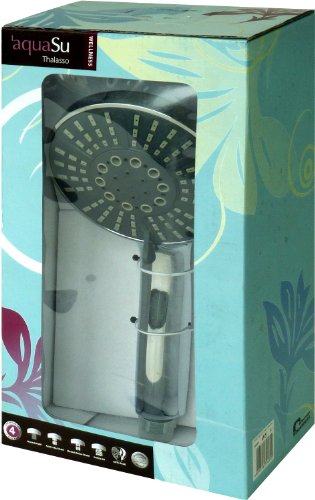 Wellness Handbrause Thalasso | 98 Düsen | 4-fach verstellbar | Antikalk-Funktion | Chrom | Brausekopf - 4