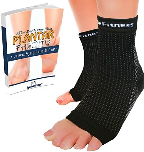 SyeJam Compression Running Sock Sleeve- Men and Women Plantar Fasciitis Low Cut Compression Socks for Pain Relief and Comfort – Ankle Support Socks for Soreness and Joint Pain