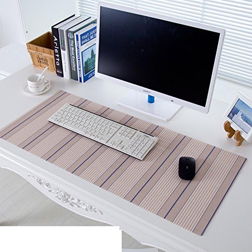 Tablecloth Pvc Mouse pad Keyboard pad Table mat [waterproof] Soft Glass Plastic Crystal plate-G 40x90cm(16x35inch)