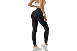 Lishang Leggins Sportivi da Donna Push Up Vita Alta Scrunch Pantaloni Palestra Dimagranti Anticellulite Pantacollant Fitness Leggings per Yoga Jogging