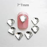 Generic BLMJ005 Sivler plated Crystal Glass Diamond charm for nails decoration DIY nail supplies 72pcs/lot