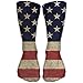 Produktbild sexy world Man Women Mid Calf Length Socks American Flag Basketball Sports Stockings Boot Crew Socks 19.7 inch