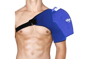 Hilph Ghiaccio Gel Riutilizzabile Freezer per Spalla, Tutore Spalla Uomo, Benda con Terapia Freddo/Calore per Lesioni Sportive, Distorsioni, Gonfiore e Borsite