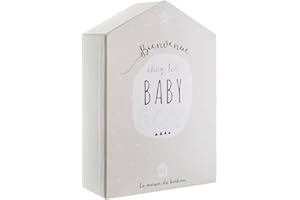 Coffret de Naissance Maison - Rose 21x31 cm - Vert - Atmosphera créateur d'intérieur