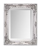 Diseño de espejo: la inspiración ha sido tomada de muebles franceses de estilo vintage incluyendo rococo y barroco para ofrecerte un espejo moderno, funcional y bonito enmarcado que se ajusta con muebles shabby chic ya en tu hogar.
