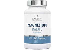 Bandini® Magnesium Malate 2000mg per portion – 240 högdoserade tabletter