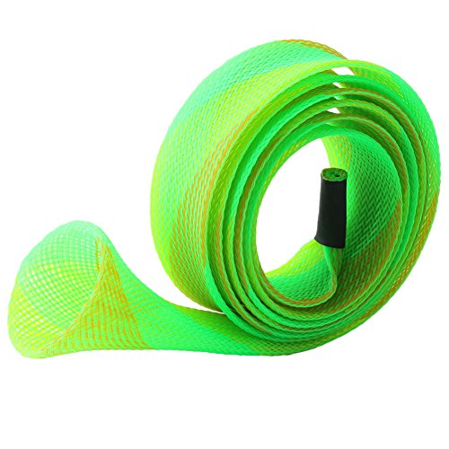 styleinside Verde Treccia Net canne da Pesca Pole Protector Maniche protettive Carrier Viaggi Outdoor