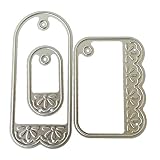 ❥Perfeccione para un Scrapper o un fabricante de tarjetas, buena herramienta para el regalo hecho a mano/del cumpleaños. /Troqueles de corte de metal para hacer tarjetas, flores y árbol de Navidad, plantilla de repujado para manualidades, álbumes de recortes, tarjetas, manualidades, decoración, metal, plantillas de corte variadas, manualidades, álbumes de recortes, álbumes de recortes. Craft - Plantillas de corte cuadradas de acero al carbono, para manualidades.